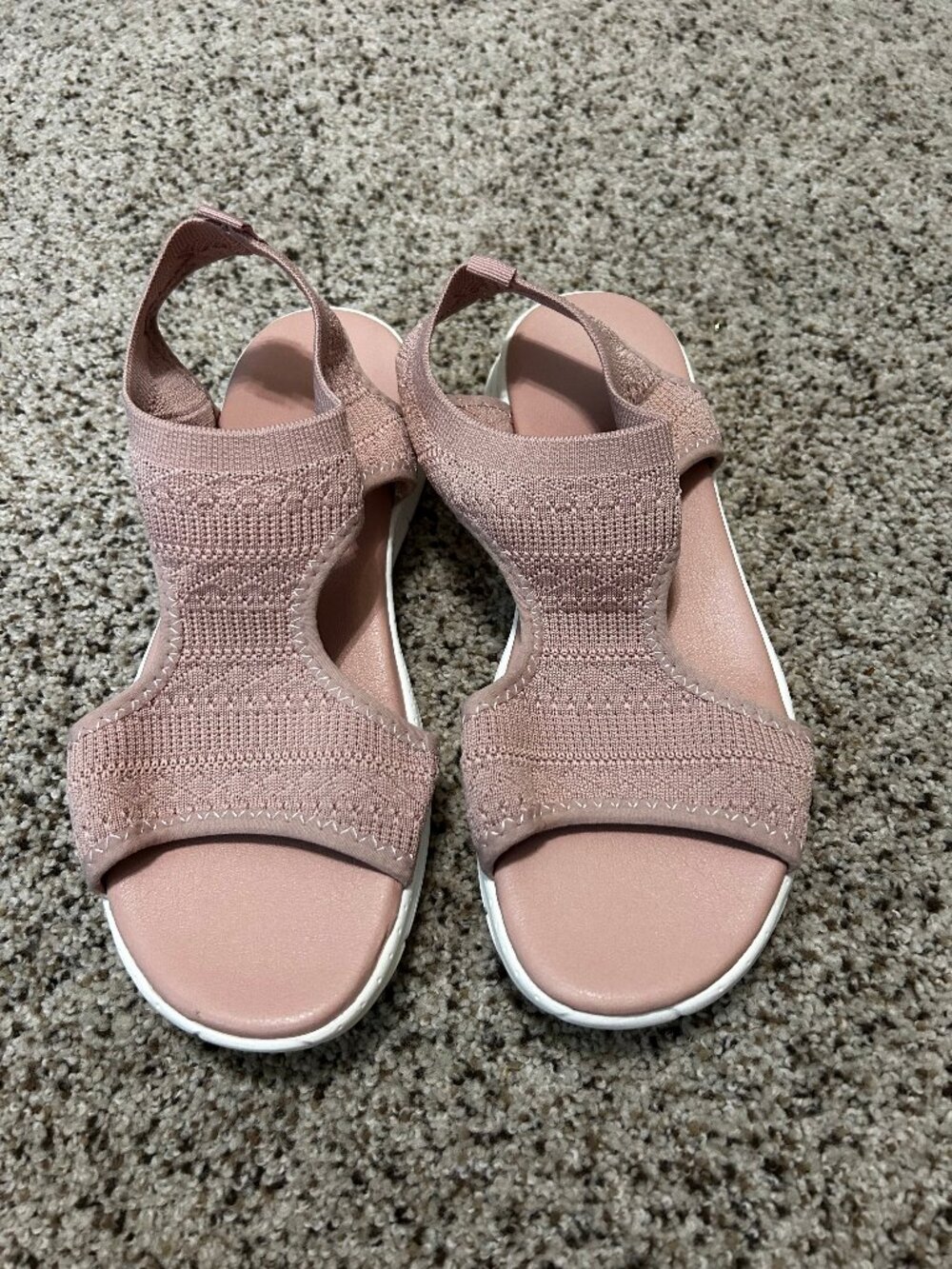Women’s Pink Soft‑Pad Comfort Slip‑On Sandals – Size 12 – New Without Tags